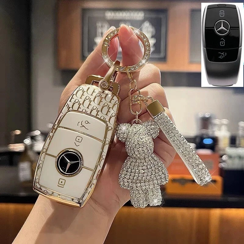 Nuevo para Mercedes-Benz A B C E S G S450 GLC C300 Mando a Distancia Llavero Cubierta Foto 1 de 4