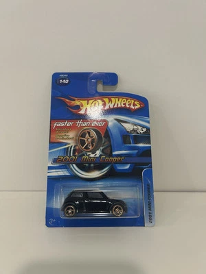 2005 Hot Wheels Faster Than Ever Mainline/Collector #140 2001 MINI COOPER Black - Image 1 of 4