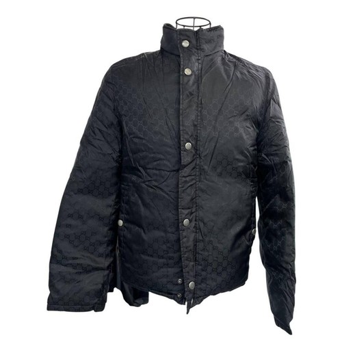 GUCCI GG Piumino Nylon Nero Uomo Taglia Italia Designer Capispalla