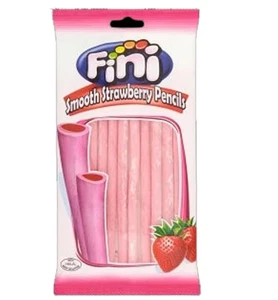 Fini Smooth Strawberry Pencils 160g – Fruity Candy Sticks with Creamy Filling - Picture 1 of 5