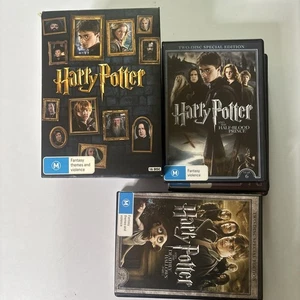 Harry Potter - The Complete Collection : 8 Films (DVD, 2016) Region 4 - Picture 1 of 8