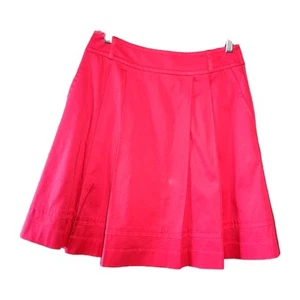 White House Black Market Pleated Hot Pink Mini Tennis Skirt Size 2 Pockets Vaca - Picture 1 of 8