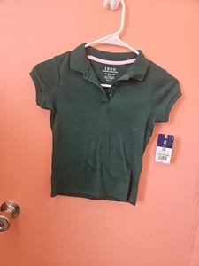 NWT Izod Girls Size XS (6/6X) Forest Green School Uniform Polo Shirt - Picture 1 of 6