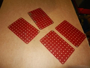 4 MECCANO #52a 5 1/2 x 3 1/2 inch Flat Plates, Original - Picture 1 of 1