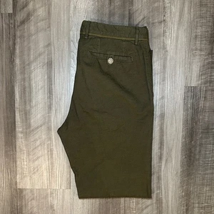 Pantalones chinos Massimo Dutti calce informal oliva oscuro - 32 - Imagen 1 de 8