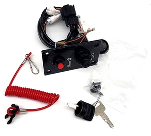 Outboard Top Single Ignition Key Switch Panel 37100-96J24 37100-96J27 Open Box - Picture 1 of 6