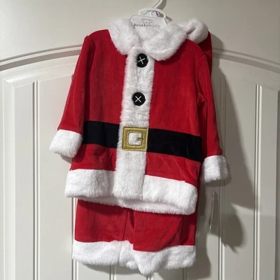 Koala Kids Santa Suit Outfit Long Sleeve,Pants & Hat 6-9 Months NWT 🎅🏼 - Image 1 of 4
