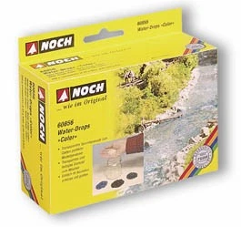 Still 60856 gotas de agua a todas escala (R) -- 8 oz transparente; 1 oz cada una: azul, verde, marrón Foto 1 de 1