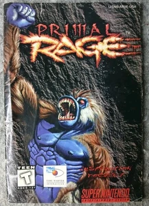 Primal Rage Super Nintendo SNES Bedienungsanleitung 1995 Time Warner - Bild 1 von 2