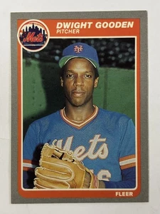 Dwight Gooden 1985 Fleer #82 - Mets de Nueva York - Imagen 1 de 2