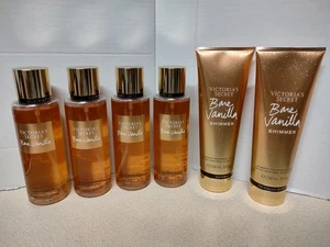 Bruma corporal Victoria's Secret Bare Vanilla 8,4 oz. Loción Shimmer 8oz. Lote  - Imagen 1 de 6