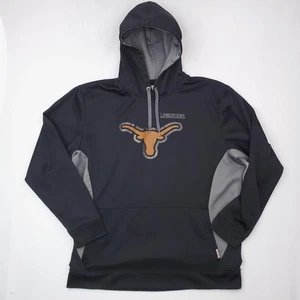 Texas Longhorns Hoodie Mens 2XL Black Gray NCAA Football Pullover Sweatshirt - Picture 1 of 16