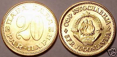 YUGOSLAVIA UNCIRCULATED 1981 20 PARA~AWESOME COIN~ - Image 1 of 1