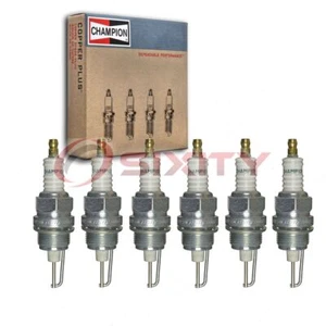 6 pc Champion Industrial 589 Spark Plugs for W89D TT15 912 18 17EX 17E yd - Picture 1 of 5