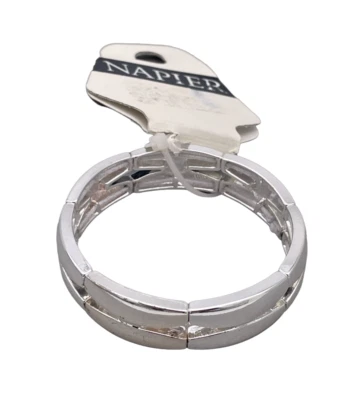 Brazalete elástico Napier tono plata Foto 1 de 4