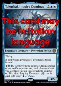 MTG TEKUTHAL, INQUIRY DOMINUS FOIL EXC TEKUTHAL, DOMINUS DELL'INDAGINE 71 ONE - Picture 1 of 1