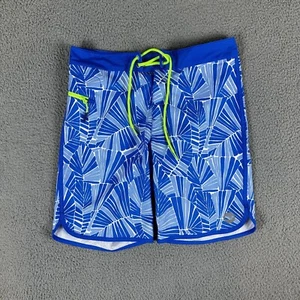 Vineyard Vines Boardshorts Herren 28 blau abstrakt Palmenmuster Kordelzug Polyester - Bild 1 von 7