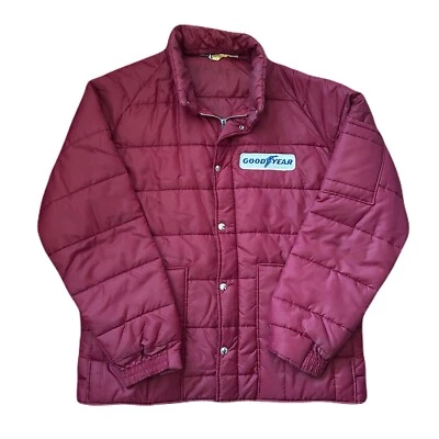 Chaqueta acolchada vintage años 80 Goodyear nylon talla XL Foto 1 de 4