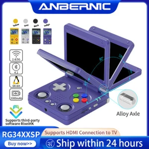 ANBERNIC RG 34XXSP Handheld Game Console H700 3300mAH Game Player 64G 4K+ Gifts - Picture 1 of 14