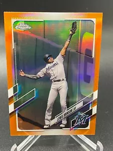 2021 Topps Chrome LEWIS BRINSON ORANGE REFRACTOR 23/25 MARLINS #42 - Picture 1 of 1