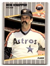 1989 Fleer #360 Bob Knepper    Houston Astros Baseball Cards NM-MT ID:54548