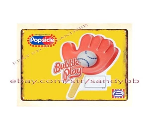 Snack infantil 1996 sabor cereza Bubble Play helado burbuja goma bola metal - Imagen 1 de 4