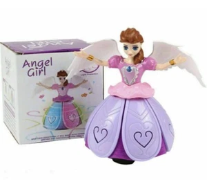 Mädchen Prinzessin Spin Bump & Go Mädchen Engel Puppe mit Lichtern und Musik Spielzeug - Bild 1 von 6