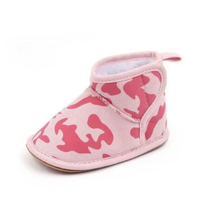 Bebés Niñas Recién Nacido Algodón Suave Botas para Nieve Niño Pequeño Aire Libre Zapatos Piel Botines Cálidos Foto 1 de 4