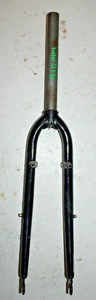 Rigid Hybrid Bike Fork 700c 1 1/8" Threadless 242mm Black Steel Fast US Shipping - Picture 1 of 18