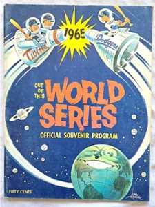 1965 Los Angeles Dodgers World Series Program vs Minnesota Twins unscored - Picture 1 of 14