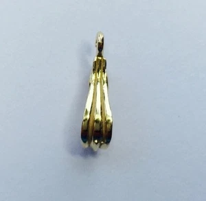 14kt Yellow Gold Dangle Clasp (Enhancer) Bail - Picture 1 of 4