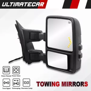 Passenger Side Power Heated Tow Mirror For 08-16 Ford F250 F350 F450 Super Duty - Picture 1 of 9