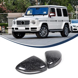 Side Mirror Cover Forged Carbon Caps For Mercedes-Benz W464 G Class G63 19-2020 - Picture 1 of 6