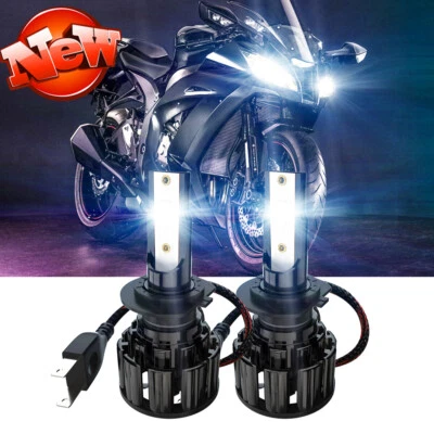 2X Bombillas de faros LED H7 6000K para Kawasaki Ninja 650R 2006-2011 650 2012-2019 Foto 1 de 4