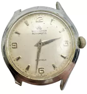 Running Vintage Bucherer Swiss 19j Automatic Watch - Picture 1 of 10