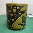 Vintage Rare 1972 Hornsea England Pig Mug Cup John Clappison 9oz ceramic Green