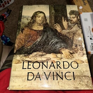 LEONARDO DA VINCI Hardcover BOOK 1635 ILLUSTRATIONS 538 PAGES COFFEE TABLE BOOK - Picture 1 of 13