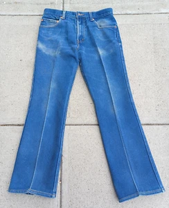 Vintage 517 LEVIs Flared Bootcut Red Tab Jeans 1970s? Very Nice - Picture 1 of 6