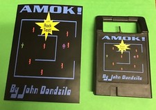 AMOK Odyssey2 homebrew videogame cartridge Videopac Magnavox manual video game