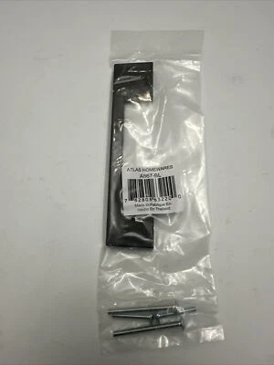 Atlas Homewares A867-BL Manija Gabinete Tirador Delgado Cuadrado 5-1/16" Centro M. Negro Foto 1 de 4