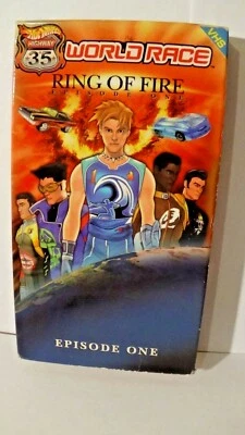 Hot Wheels World Race Ring of Fire Episode One VHS Animated Film Cartoon Movie  - Imagem 1 de 2