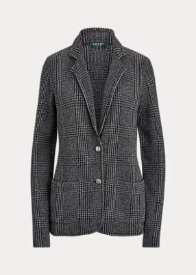 Ralph Lauren Lexington wool blend gray 2 button blazer women's size Large office - Image 1 of 4