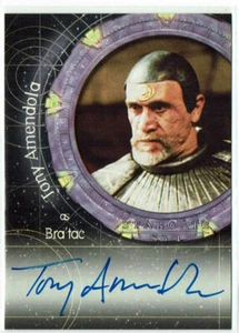 Stargate SG-1 Premiere Autograph Card A9 Tony Amendola Bra'tac Album Exclusive - Picture 1 of 8