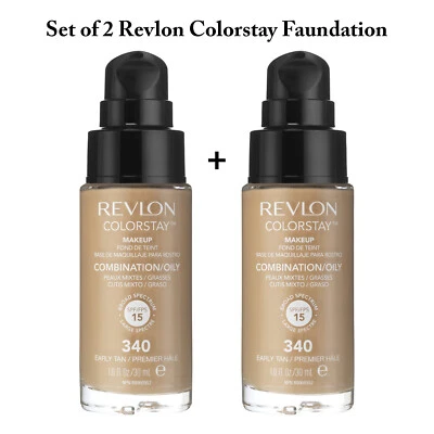 Set of 2 Revlon ColorStay Liquid Foundation Makeup SPF 15 - Image 1 of 3