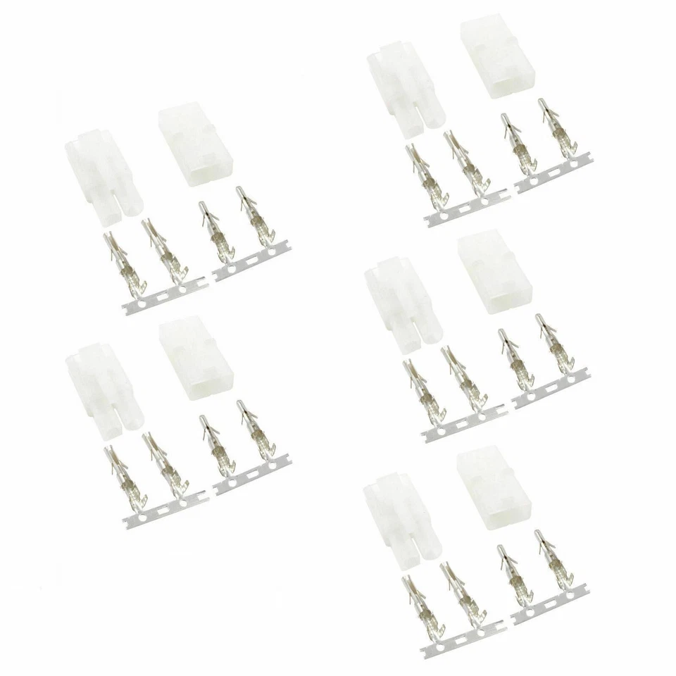 5x Pairs Male Female Large Tamiya Style Plug Connector RC Battery or Charger -UK - Image 1 of 2