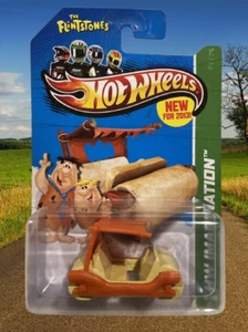 Hot Wheels Mattel 2013 HW Imagination The Flintstones Flintmobile Factory Sealed - Picture 1 of 2