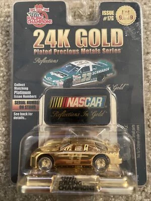 NASCAR Racing Champions 24K Gold Plated Platinum Precious Metals Series Car # 33 - Image 1 of 2