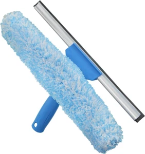 Professional 2-In-1 Squeegee & Scrubber - 14” Window Cleaning Tool – Cleaning Su - Picture 1 of 5