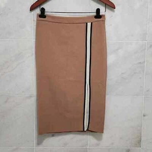 Zara Woman Tan Pencil Skirt Knee Length Single Strip xs - Bild 1 von 6