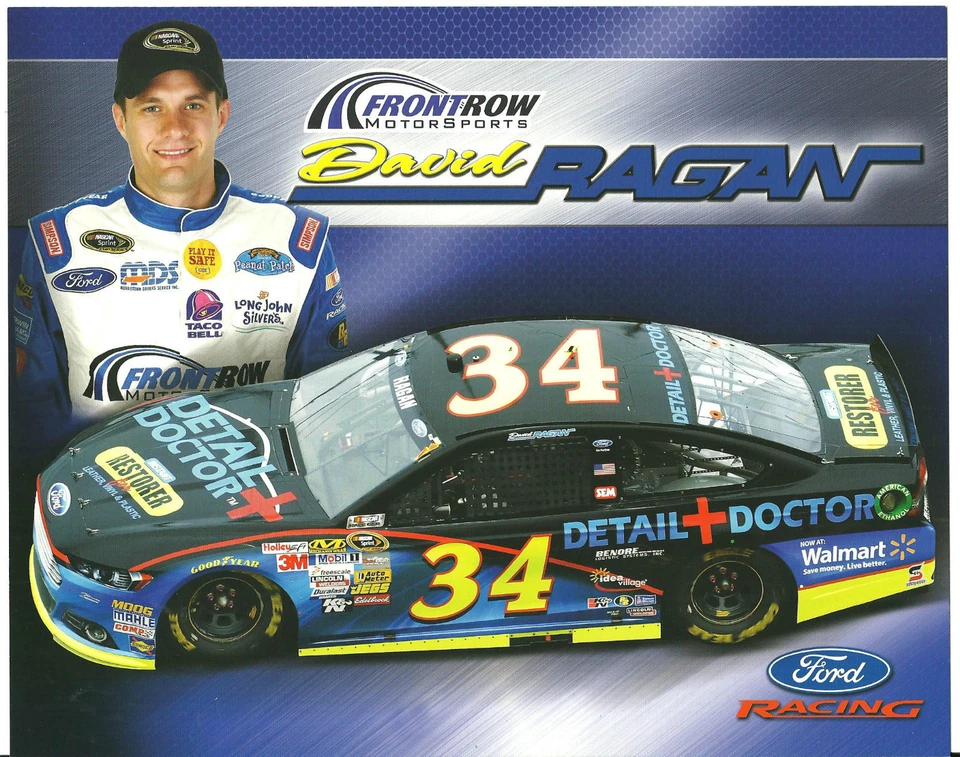 Tarjeta postal NASCAR SPRINT 2013 David Ragan Detail Doctor versión negra segunda versión #34 Foto 1 de 1